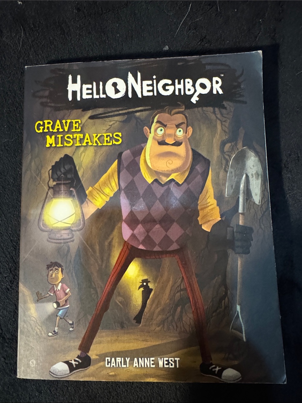 Scholastic Hellneighbor: Grave Mistakes - Yellow & Purple Cover Art